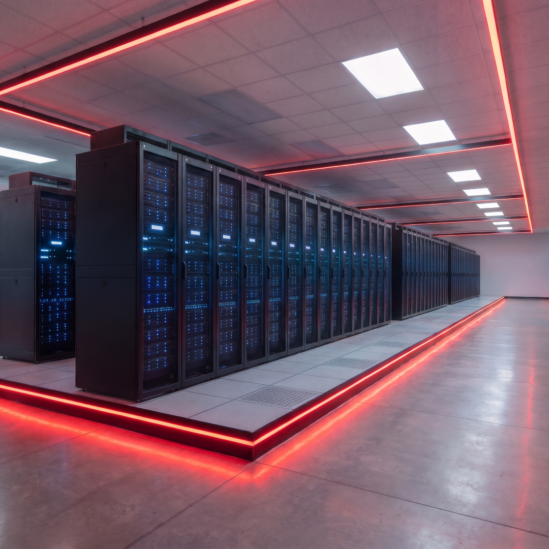 Modern server room.